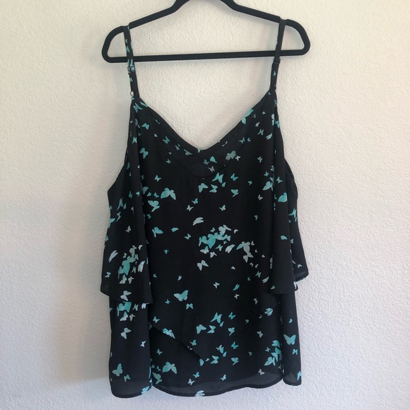 Torrid Tiered Double Layer Butterfly Camisole - Picture 6 of 7